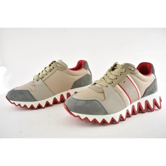 Christian Louboutin Nastroshark Donna Flat Saharienne Platform Lowtop Sneaker 38 - Picture 11 of 14